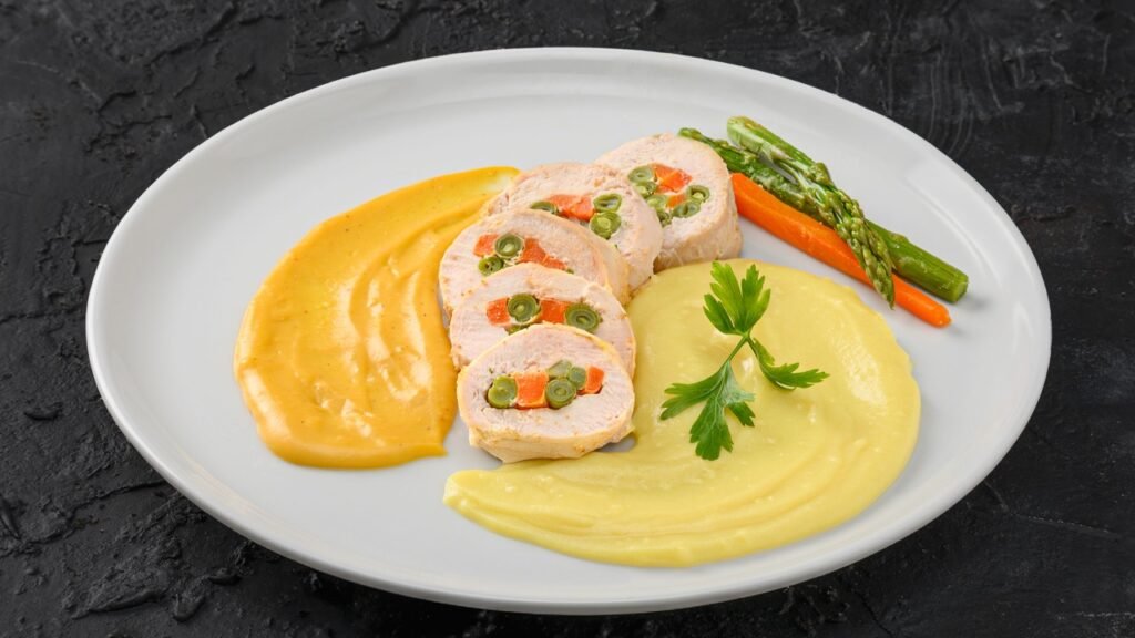 Profissional usando notebook com painéis de dados e interface digital, para o artigo Rocambole de Carne Moída Recheado: Pr...